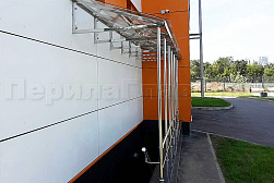 Козырьки и навесы на металлокаркасе в Омске. Готовые проекты ПерилаГлавСнаб - фото 16