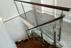Перила и ограждения из нержавейки и дерева в Омске. Готовые проекты ПерилаГлавСнаб - фото 16
