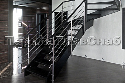 Четырёх и многоригельные перила и ограждения в Омске. Готовые проекты ПерилаГлавСнаб - фото 2