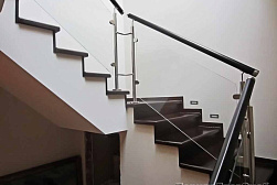 Ограждения из нержавейки со стеклом в Омске. Готовые проекты ПерилаГлавСнаб - фото 11