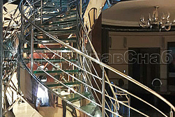 Ограждения для лестниц в Омске. Готовые проекты ПерилаГлавСнаб - фото 19