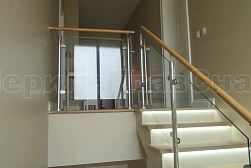 Перила и ограждения из нержавейки и дерева в Омске. Готовые проекты ПерилаГлавСнаб - фото 13