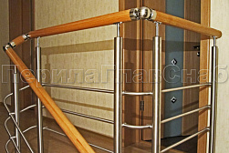 Ограждения из нержавеющей стали с тремя ригелями в Омске. Готовые проекты ПерилаГлавСнаб - фото 11