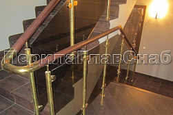 Латунные перила под золото в Омске. Готовые проекты ПерилаГлавСнаб - фото 14 Латунные перила под золото в Омске. Готовые проекты ПерилаГлавСнаб - фото 14