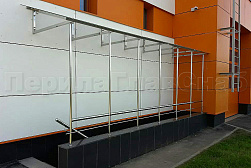 Козырьки и навесы на металлокаркасе в Омске. Готовые проекты ПерилаГлавСнаб - фото 17