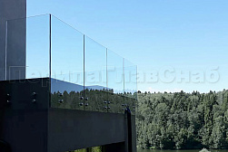 Стеклянные перила для балконов в Омске. Готовые проекты ПерилаГлавСнаб - фото 33