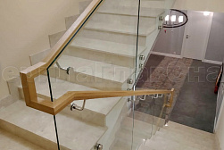 Перила и ограждения из нержавейки и дерева в Омске. Готовые проекты ПерилаГлавСнаб - фото 7
