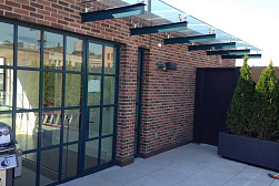 Консольные козырьки и навесы в Омске. Готовые проекты ПерилаГлавСнаб - фото 13