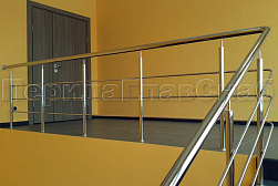 Ограждения из нержавеющей стали с тремя ригелями в Омске. Готовые проекты ПерилаГлавСнаб - фото 17