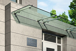 Консольные козырьки и навесы в Омске. Готовые проекты ПерилаГлавСнаб - фото 8