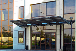 Консольные козырьки и навесы в Омске. Готовые проекты ПерилаГлавСнаб - фото 11