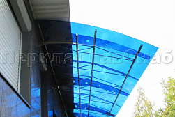 Консольные козырьки и навесы в Омске. Готовые проекты ПерилаГлавСнаб - фото 2