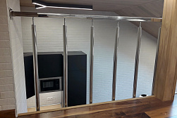 Ограждения и перила без ригелей из нержавеющей стали (без заполнения) в Омске. Готовые проекты ПерилаГлавСнаб - фото 12 Ограждения и перила без ригелей из нержавеющей стали (без заполнения) в Омске. Готовые проекты ПерилаГлавСнаб - фото 12