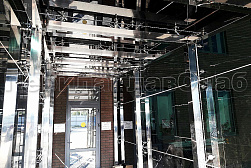 Стеклянные козырьки на спайдерах в Омске. Готовые проекты ПерилаГлавСнаб - фото 3