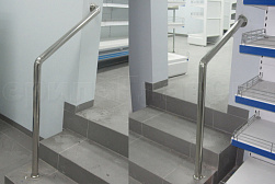 Ограждения и перила без ригелей из нержавеющей стали (без заполнения) в Омске. Готовые проекты ПерилаГлавСнаб - фото 1 Ограждения и перила без ригелей из нержавеющей стали (без заполнения) в Омске. Готовые проекты ПерилаГлавСнаб - фото 1