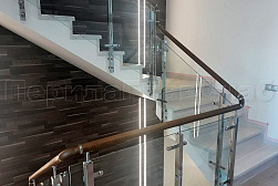 Стеклянные перила для колодезных лестниц в Омске. Готовые проекты ПерилаГлавСнаб - фото 3