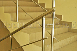 Перила и ограждения из нержавеющей стали с двумя ригелями в Омске. Готовые проекты ПерилаГлавСнаб - фото 10